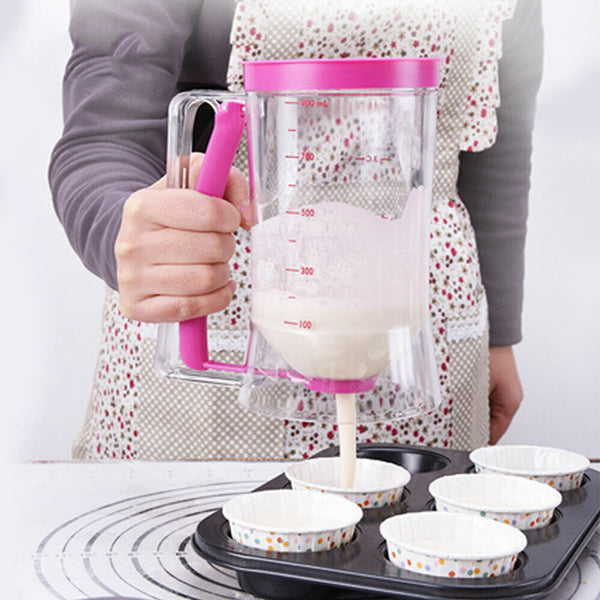 900mL Batter Dispenser Cup Baking Tool Cupcake Waffle Measuring Pancake Kitchen