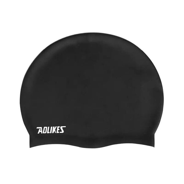 Swimming Cap Waterproof Silicone Swim Pool Hat For Adult Men Long Hair Women AU