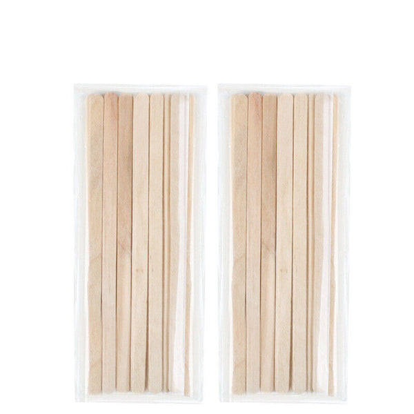100Pieces Waxing Wooden Stick Wood Thin Spatula | Disposable Slim Wax Applicator