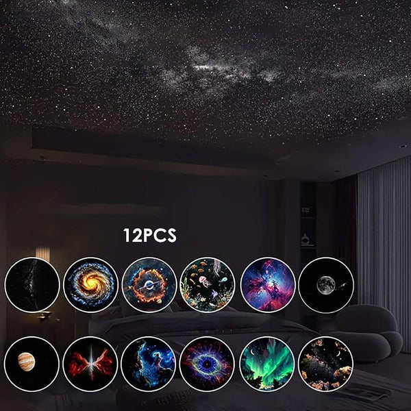 2-in-1 Galaxy Projector Night Light Starry Sky Projector High Resolution Bedroom