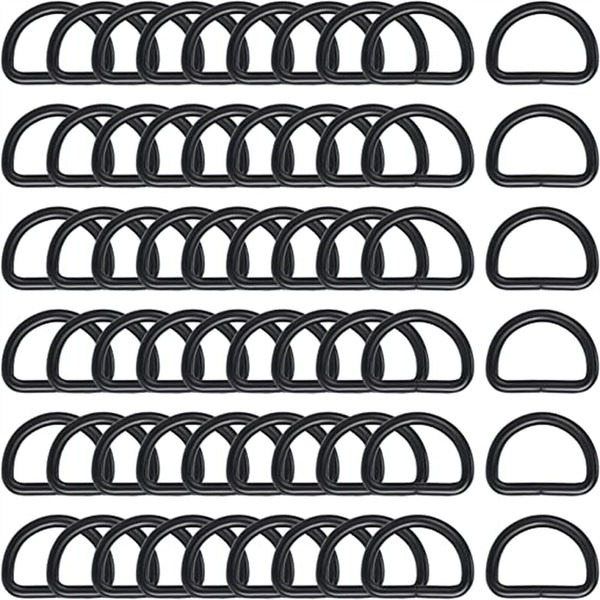 10PCS D Ring Metal Buckle D-ringes Strap Loop Webbing Strapping Ring 20MM/25MM