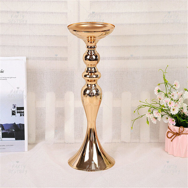 3pcs Flower Stand Metal Vase Table Gold Centerpiece Candlestick Wedding Party AU