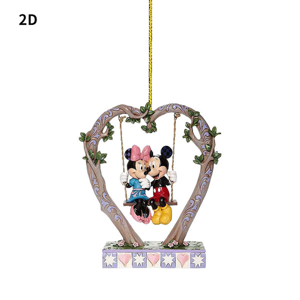 Christmas Tree 2D Disney Acrylic Ornaments Xmas Pendants Hanging Kids Gift DecOD