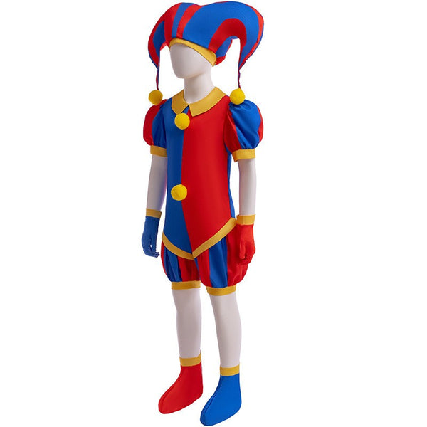 Jester costume print detail