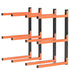 2pcs Wall Mounted Lumber Storage Rack | Heavy Duty Metal Wood & Firewood Storage Brackets
