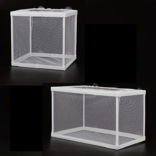 2PCS Aquarium Fish Breeding Box White Isolation Net PVC Hatchery Tool Species
