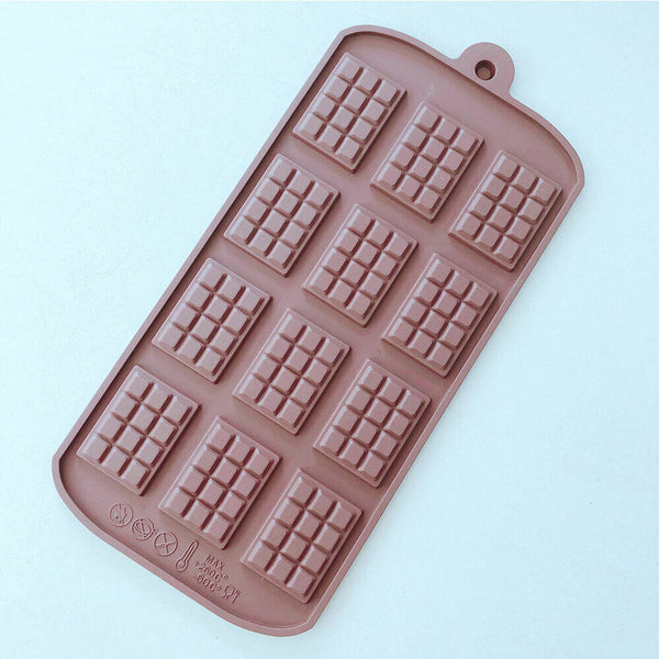 Chocolate Bar Silicone Cookie Baking Cake Candy Ice Tray Jelly Mould DIY Mold