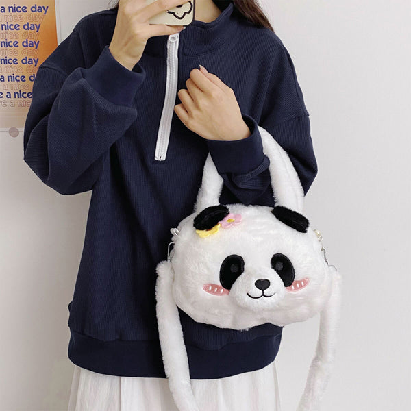Cute Panda Plush Crossbody Bag | Kids Shoulder Purse for Girls & Travel Gifts