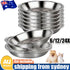 Stainless Steel Dog Bowl Set – Non-Slip Large Capacity Pet Food & Water Bowls (6-Pack)