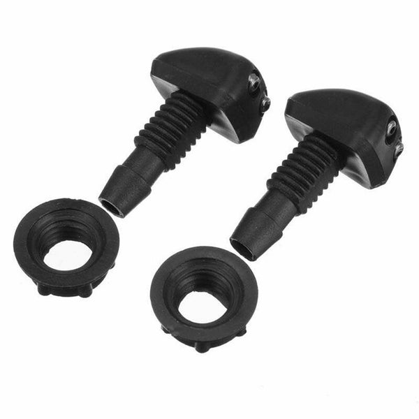 2pcs Car Windscreen Washer Wiper Nozzle Front Window Spray Jet Nozzles Universal