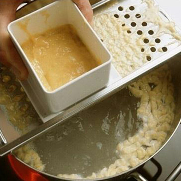 Stainless Steel Egg Tool Noodle Spaetzle Maker Press Hopper Blade Pasta Dumpling