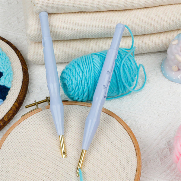 Adjustable Punch Needle Rug Yarn Needle Embroidery Pen Felting Threader Needles