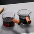 2X Glass Espresso Cup Double Mouth Milk Coffee Mug Shot Measuring Cup 70+75ML