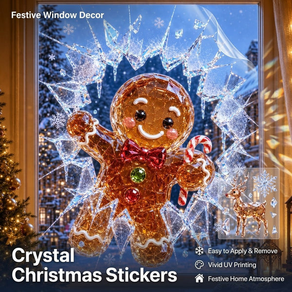 New Christmas Window Glass Sticker Decal Mural Home Decoration Wall Stickers