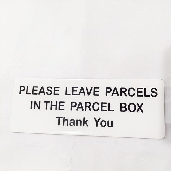 1/2/5/10X Please Leave Parcels in the Parcel Box Sign Plaque Mail Letter Mailbox