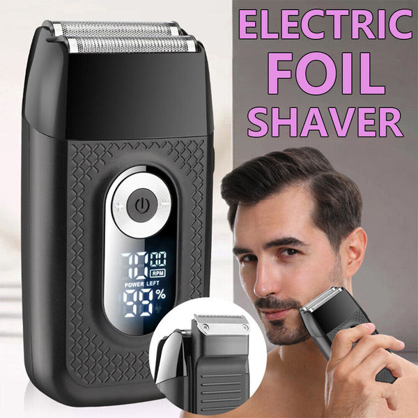 Electric Foil Shaver Reciprocating Cordless Razor Hair Clipper USB Beard Trimmer