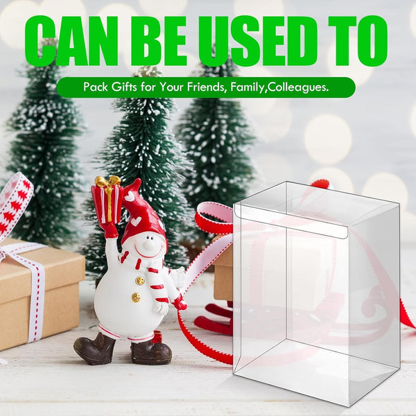 5PCS 4 Inch Vinyl Protector Display Case Acid-Free Clear Box