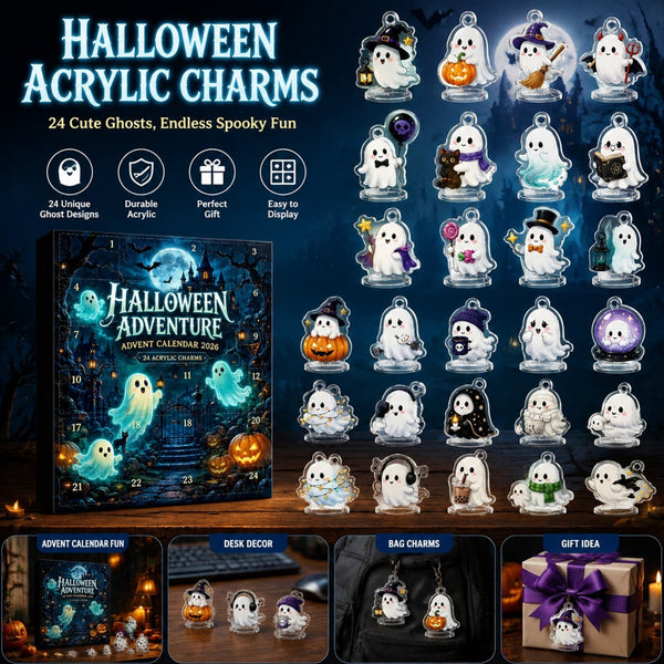 Halloween Advent Calendar 24 Days Horror Figures Countdown Toys Gift Set 2026