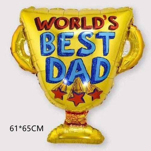 Best Dad foil balloon set of five for Father's Day party decorations
