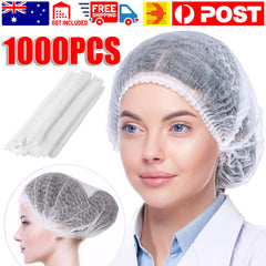 1000Pcs Hair Net White Disposable Elastic Hair Cap for Beauty Salon Spa Food