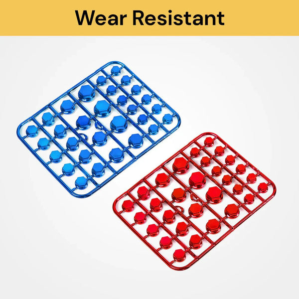 30PCS Wheel Nut Bolt Cover Cap Hub Hexagon Screw Cap Universal Motorcycle Socket