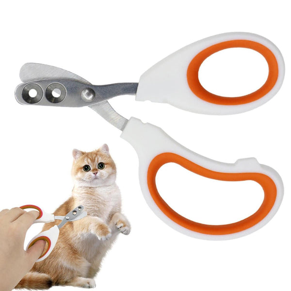 Effortless Pet Nail Clippers, Cat Nail Clippers & Claw Trimmer, with Round Holes