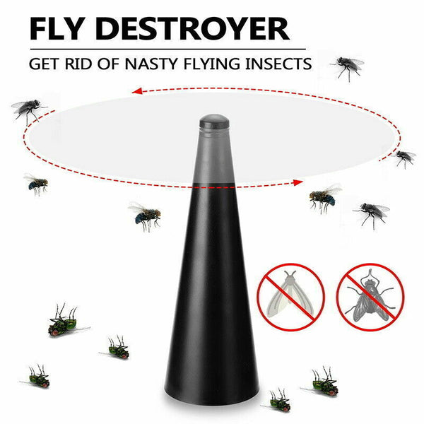 Automatic Fly Trap Fly Repellent Fan Keep Flies+Bugs Away From Food Home Outdoor