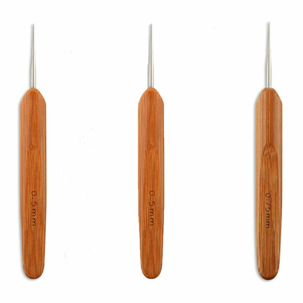 Dreadlocks Crochet Hook Bamboo Needle Dread Braiding Hair Extension Making Tool