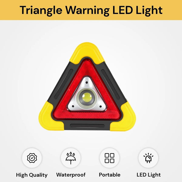 Car Warning Triangle LED Work Light Emergency Lamp Safety Flashing Sign Road AU