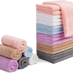 48PCS Microfiber Washcloth Towels Absorbent Cleaning Cloths for Kitchen Car Gym