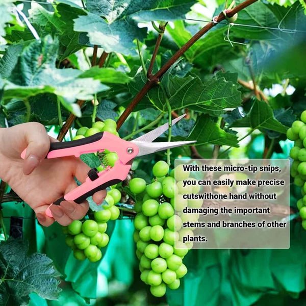 3pcs Stainless Steel Pruning Shears | Heavy-Duty Garden Scissors Set Ergonomic