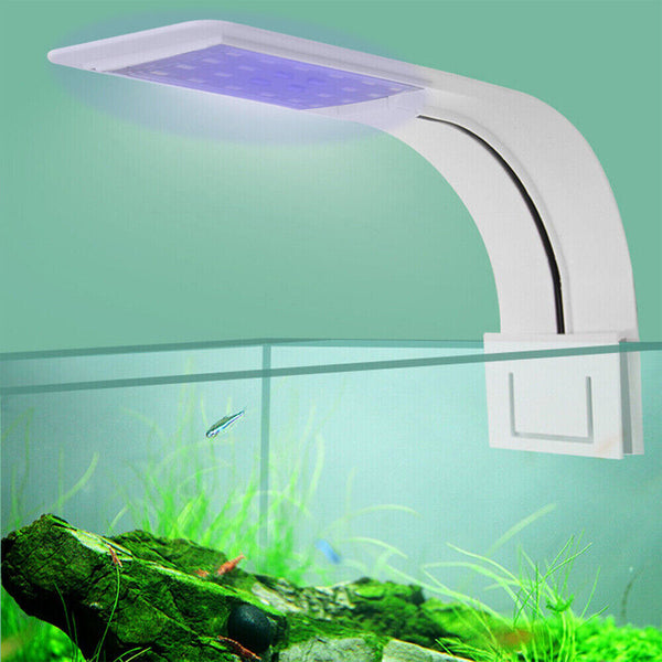 Super Slim 10W LED Waterproof Aquarium Light Fish Tank Plant Grow Clip Lamp