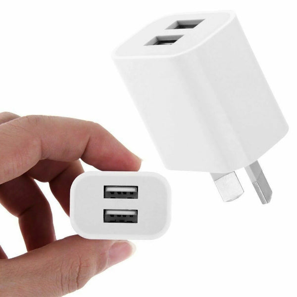 Universal World Travel Adapter 2 USB Charger US/UK/EU/AU Plug Converter 100-240V