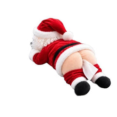 Santa Tissue Box Cover – Funny Santa Butt Tissue Holder for Car & Home, Christmas Gag Gift