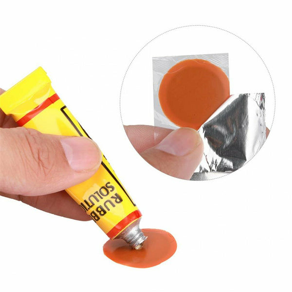 Bike Tyre Tire Tube Puncture Repair Tool Kit Bicycle Cycling Patches Glue Tyre