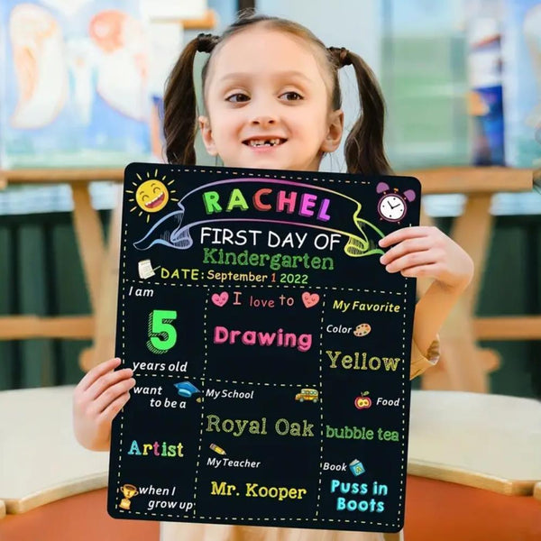 First and Last Day School Board Double-Sided 1st Day of School Sign  School AUS