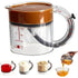 Adjustable Measuring Cup 4-in-1 | Transparent Kitchen Measure Jug + 5 Stainless Steel Spoons