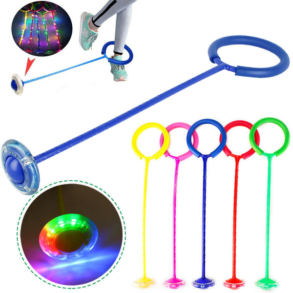 LED Flashing Skip Ball It Jump Toy For Kids Ankle Adult Rotation Sports Kits AU