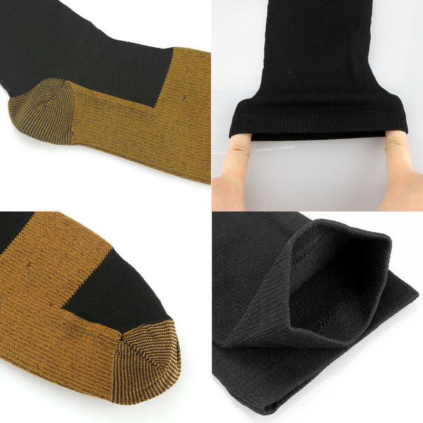 Compression Socks Copper Medical Stockings Travel Running Anti Fatigue Unisex AU