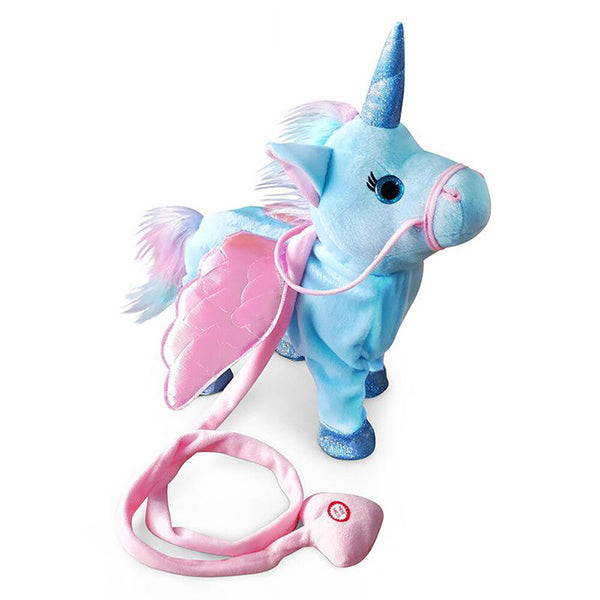 XMAS Gift Talk AU Singing Kids With Fun Walking Unicorn Plush Toy Songs Talking