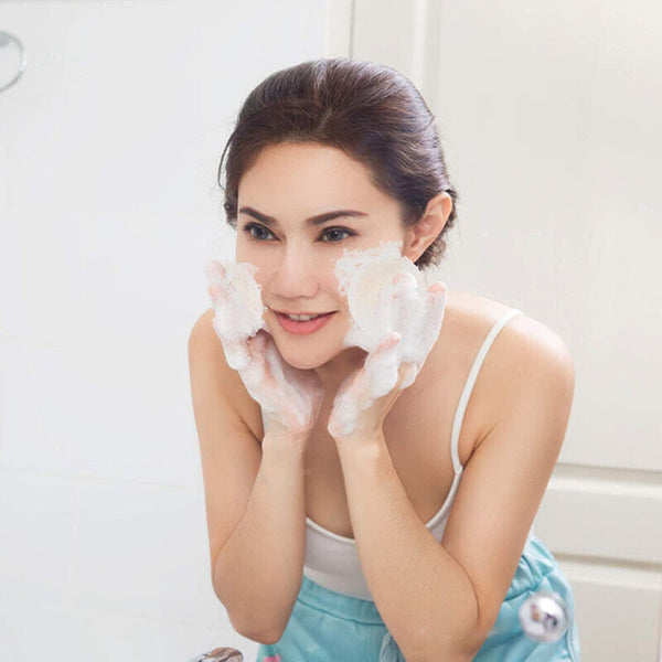 4Pcs Natural Loofah Luffa Loofa Facial Body Pad Sponge Cleanser Scrubber Brush