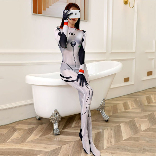 Anime bodysuit side profile