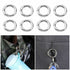 20PCS Round Snap Clip Hook Mini Carabiner Keychain Keyring Bag Connector Ring AU