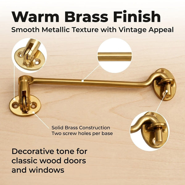 Brass Cabin Hook Latch Window Hook Latch Door Hook Latch Gate Hook Door Latch