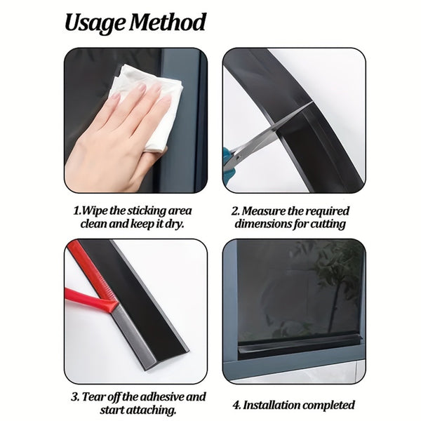 Weather seal strip installation guide