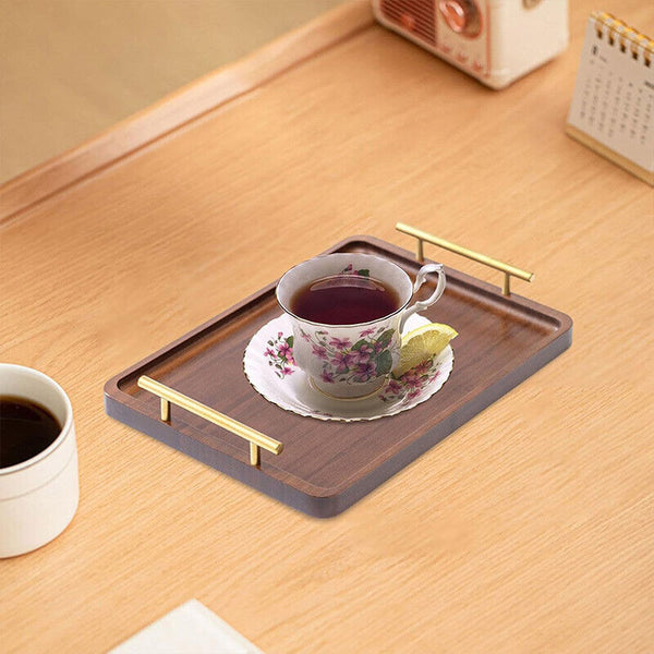 Rectangular Wooden Tea Tray Simple Household Serving Tray Kitchen Tea Tray AU