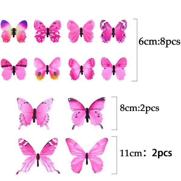 Luminous Butterfly Design Decal Art Wall Stickers Room Home Decoration Art New