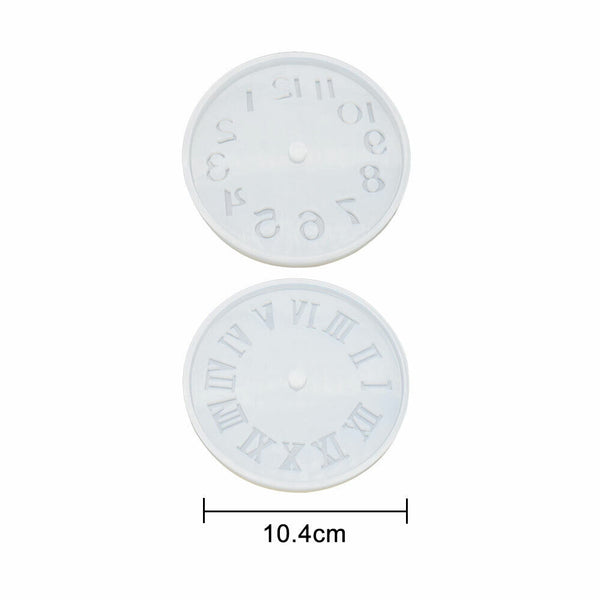 1X Silicone Jewelry Mold Making Resin Mould Craft Big Clocks Handmade Casting
