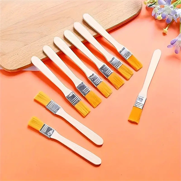 40pcs Nylon Paint Brushes Set | Flat Artist Chip Brushes for Acrylic, Wall & Craft Painting