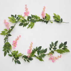 1.8M Artificial Silk Wisteria Leaf Hanging Flower Floral Garland Vine Wedding AU